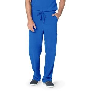 Adar Additions Men's Modern Straight Leg Cargo Scrub Pants Royal Blue NWT. 2X